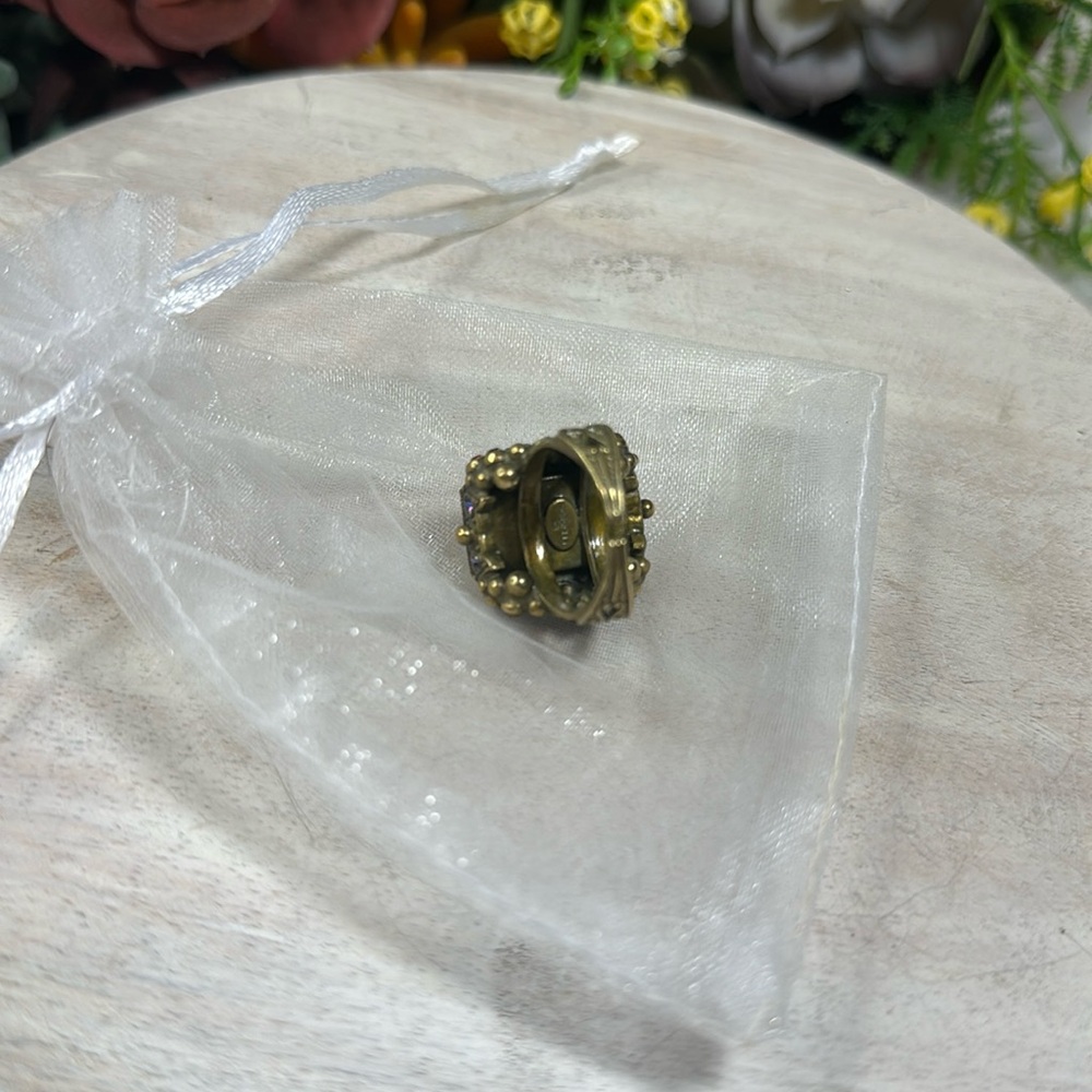 Sorrelli ring vintage volcano amber statement - Picture 5 of 6